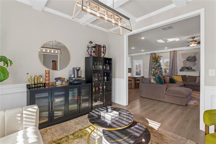 Furnished interior view inside a new home in Enclave at Brookside Crossing, Auburn (Image 49).