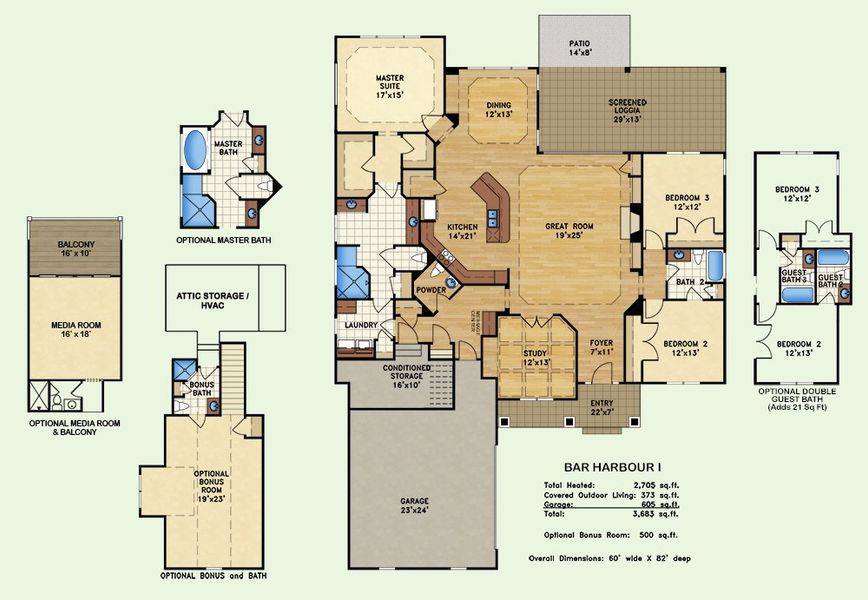 Bar Harbour I, Floor Plan