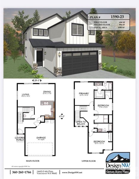 2D floor plan layout of this home in , Hickory, NC (Image 4).