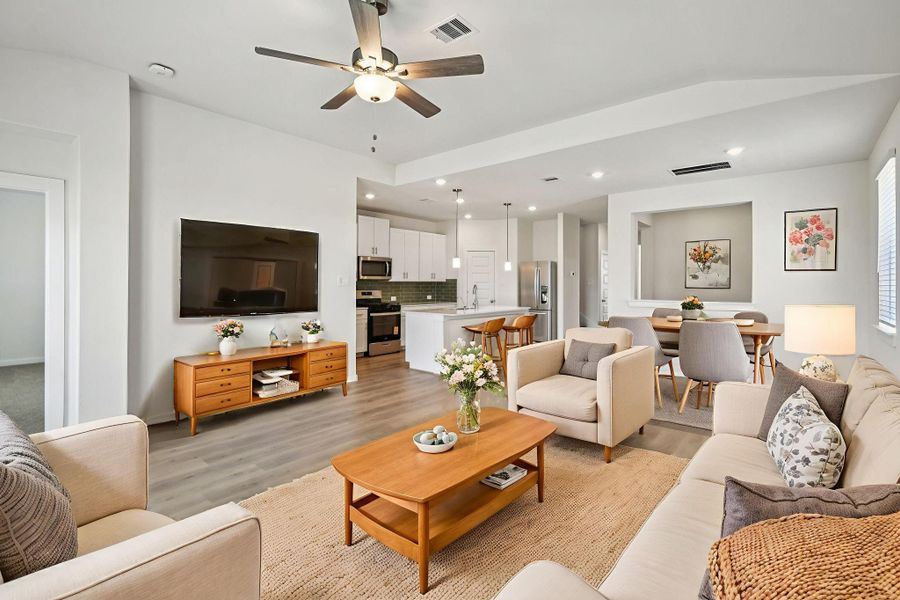 Photo is not of the actual home, but is an inspirational photo of builder’s model home and may depict options, furnishings, and/or decorator features that are not included