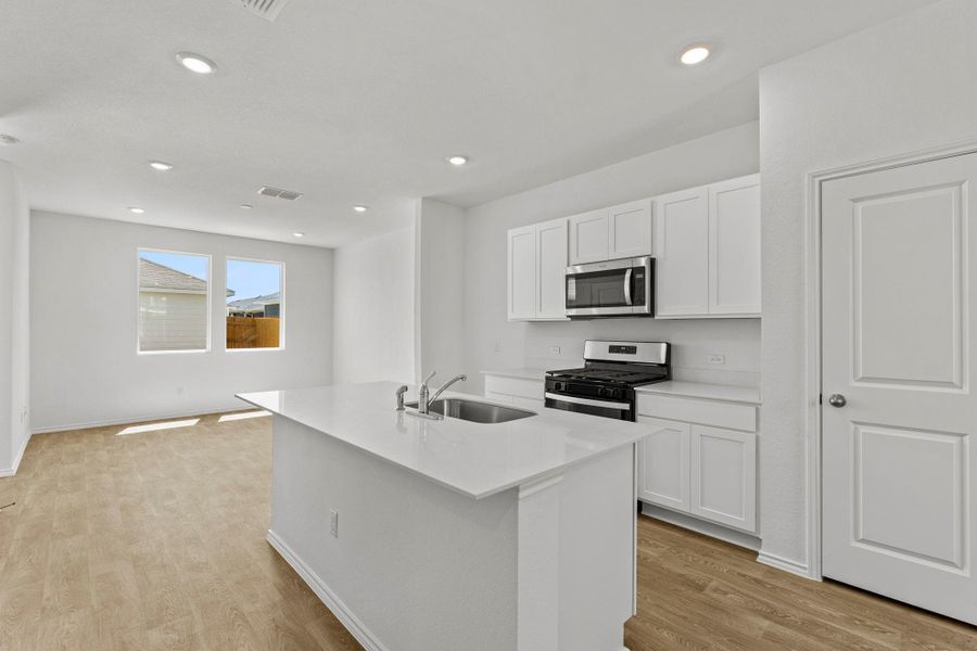 Furnished interior view inside a new home in Valverde, Bastrop (Image 11).