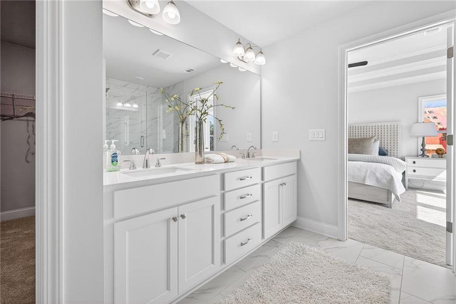 Furnished interior view inside a new home in , Suwanee (Image 14).