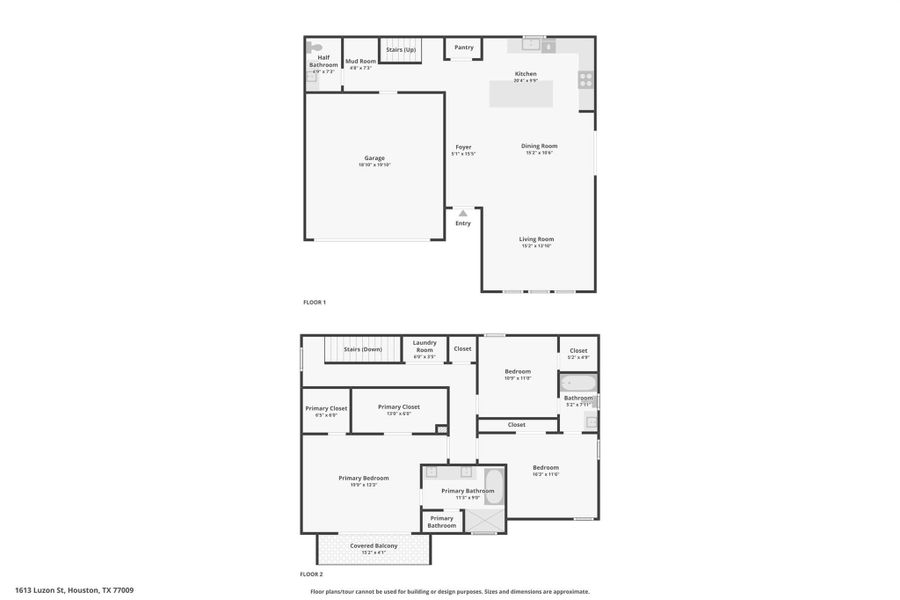 2D floor plan layout of this home in , Houston, TX (Image 4). 2D floor plan layout of this home in , Houston, TX (Image 4).