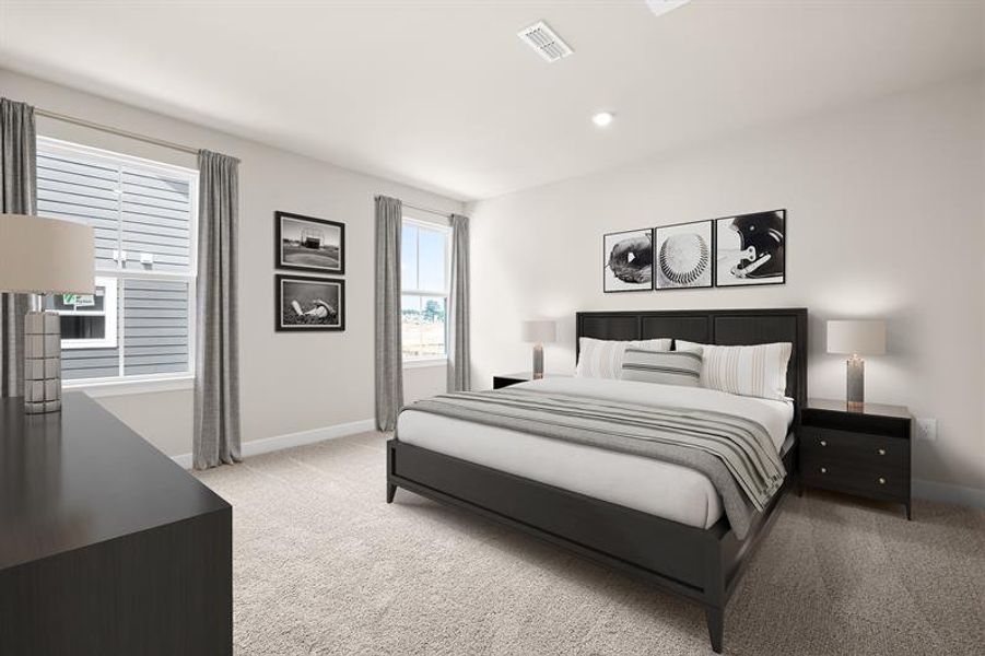 Representative furnished interior of a home built from the York by Ryan Homes in Linden Park, Moore (Image 17). Representative furnished interior of a home built from the York by Ryan Homes in Linden Park, Moore (Image 17).