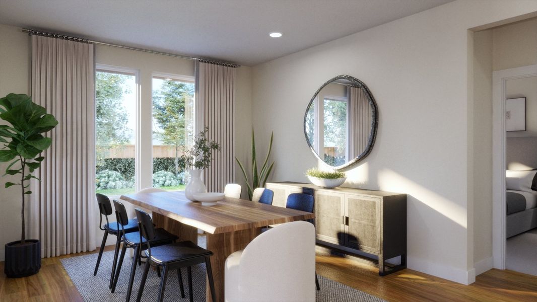 Representative furnished interior of a home built from the 4014 by Risewell Homes in Parkton Square, Kyle (Image 6).