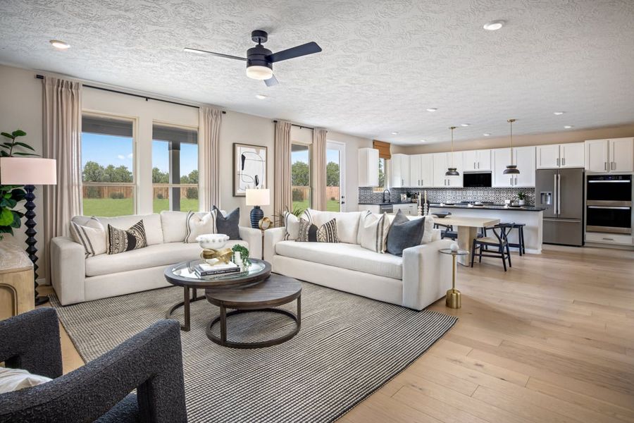 Representative furnished interior of a home built from the 2343 Modeled by KB Home in Davina, Rosenberg (Image 4).