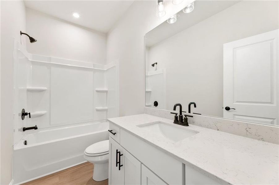 Furnished interior view inside a new home in Kelly Preserve, Loganville (Image 4). Furnished interior view inside a new home in Kelly Preserve, Loganville (Image 4).