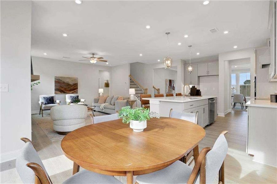 Furnished interior view inside a new home in The Paddocks at Doc Hughes, Buford (Image 35).
