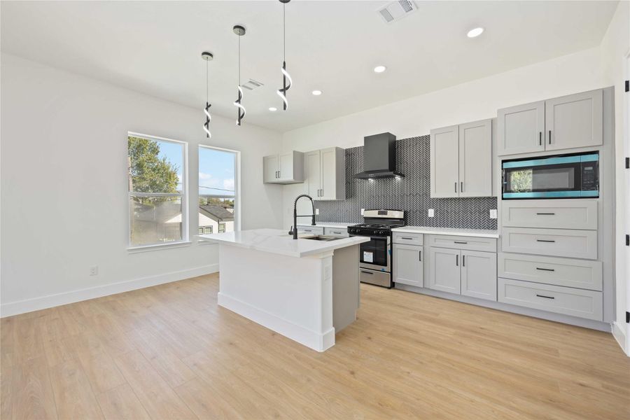 Furnished interior view inside a new home in , Houston (Image 8). Furnished interior view inside a new home in , Houston (Image 8).