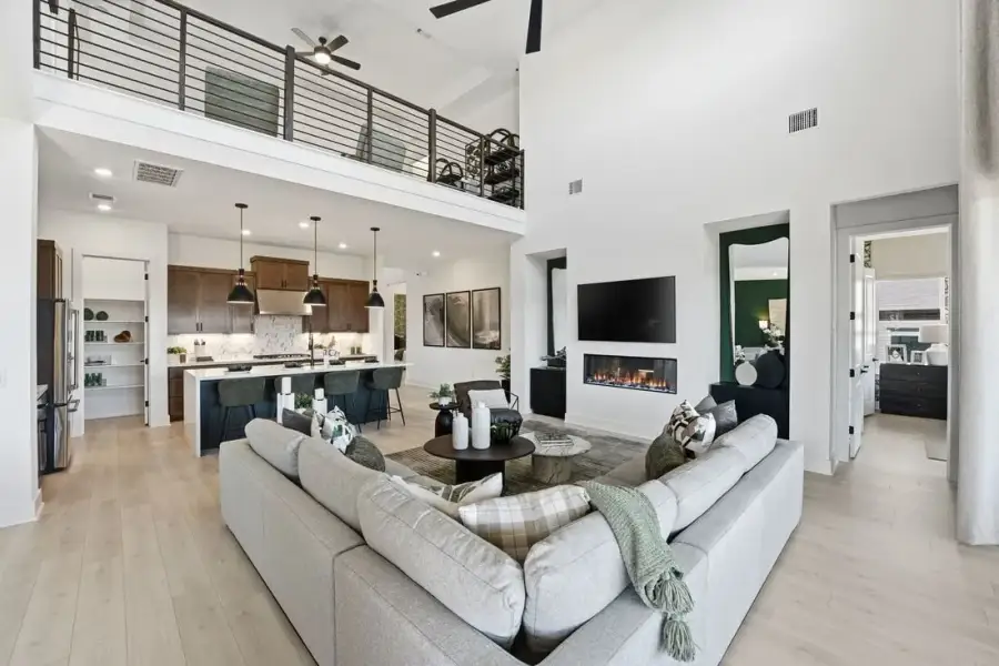 Furnished interior view inside a new home in Santa Rita Ranch, Liberty Hill (Image 11).