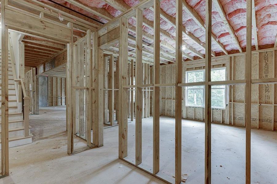 In-progress construction of a new home in , Cumming, GA (Image 67).