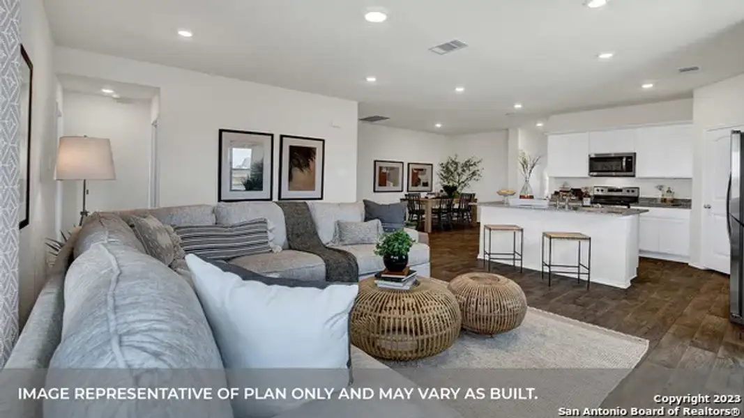 Furnished interior view inside a new home in Swenson Heights, Seguin (Image 11).