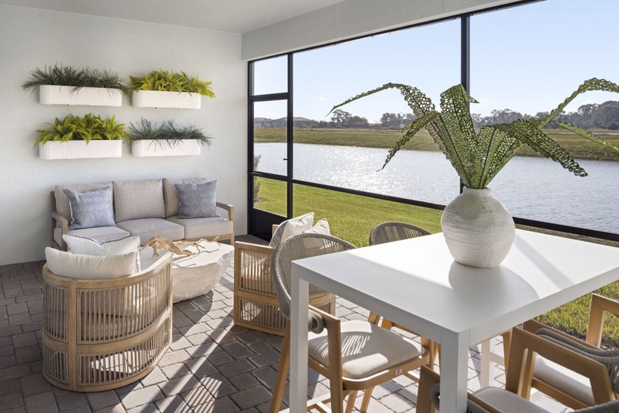 Representative exterior details of a home built from the Red Rock by Mattamy Homes in Crosswind Ranch, Parrish (Image 3).