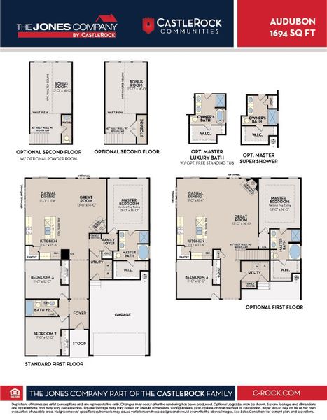 2D floor plan layout of this home in The Retreat at Norman Farm, Hendersonville, TN (Image 2).