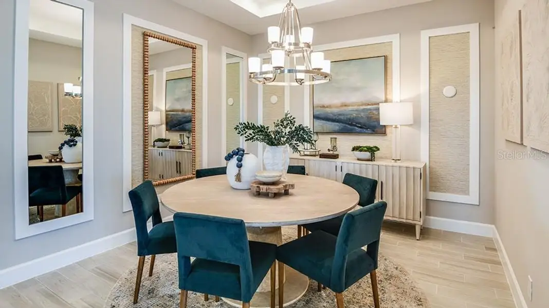Furnished interior view inside a new home in Esplanade at McKinnon Groves, Winter Garden (Image 9).