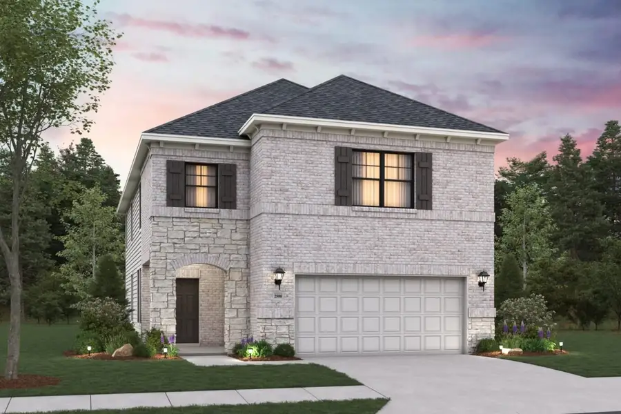 Representative exterior photo of a completed home built from the Sweetwater III Mustang Meadows 40s by Brohn Homes in Mustang Meadows, Waller, TX (Image 5).