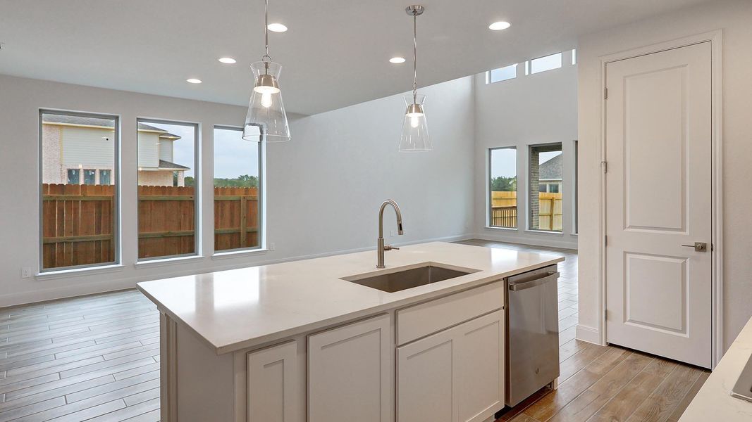 Furnished interior view inside a new home in Kallison Ranch, San Antonio (Image 7).