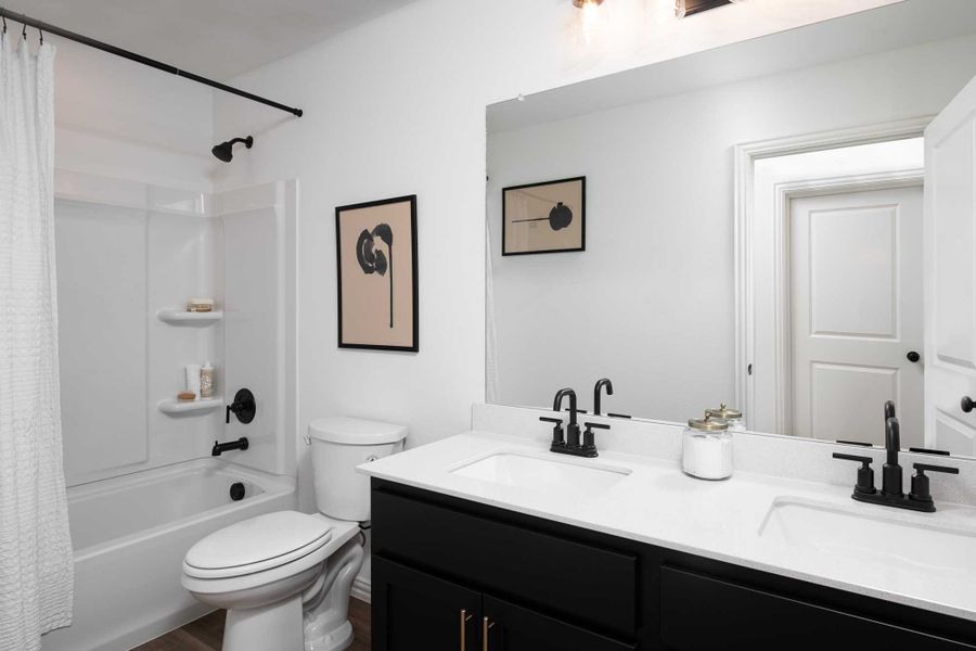 Representative furnished interior of a home built from the Grayson by Ashton Woods in Monticello Park, Princeton (Image 15).