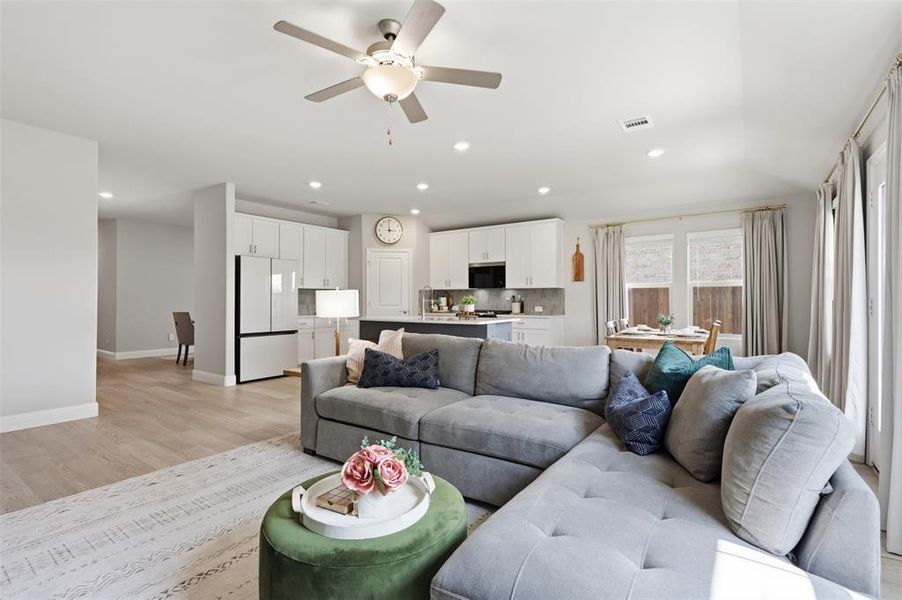 Furnished interior view inside a new home in Tesoro at Chisholm Trail Ranch, Crowley (Image 20).