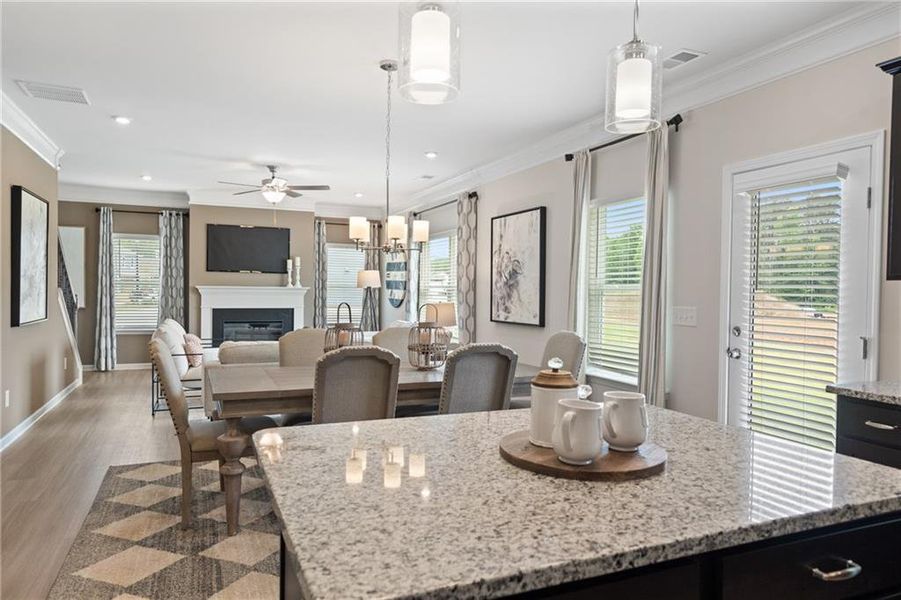 Furnished interior view inside a new home in Capstone Estates, Chattanooga (Image 6).