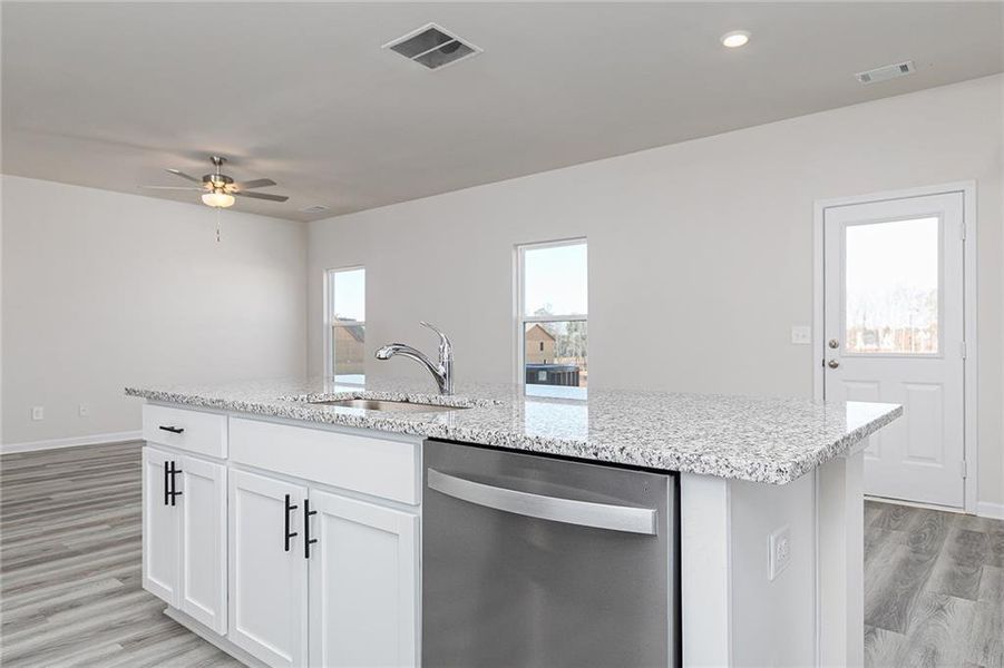 Furnished interior view inside a new home in Conners Landing at Mirror Lake, Villa Rica (Image 12).
