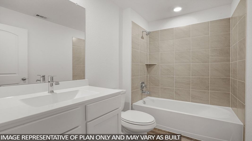 Furnished interior view inside a new home in Cypress Green, Tomball (Image 8). Furnished interior view inside a new home in Cypress Green, Tomball (Image 8).