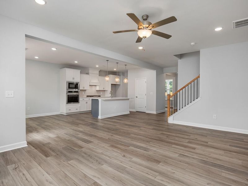Spacious, unfurnished interior of a new home in Sage on North Main, Wake Forest (Image 12). Spacious, unfurnished interior of a new home in Sage on North Main, Wake Forest (Image 12).