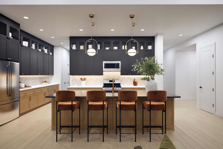 Representative furnished interior of a home built from the The Blossom by David Weekley Homes in ARTAVIA - Parkview Collection, Conroe (Image 5).
