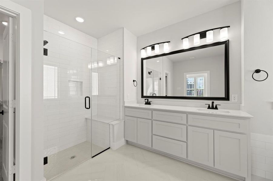 Furnished interior view inside a new home in Trails at Cottonwood Creek, Rowlett (Image 8).