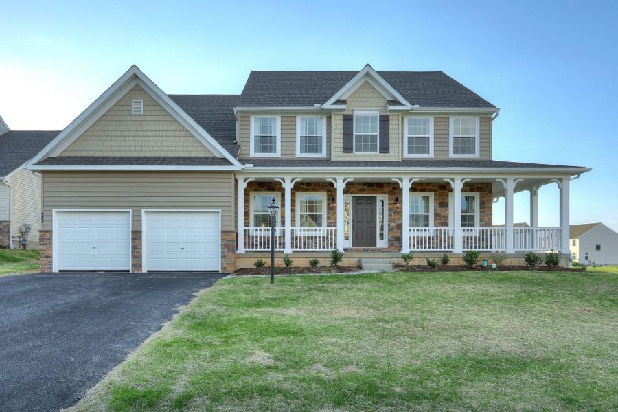 Representative exterior photo of a completed home built from the Ethan by Keystone Custom Homes in Lakestone Cove, Belmont, NC (Image 17).