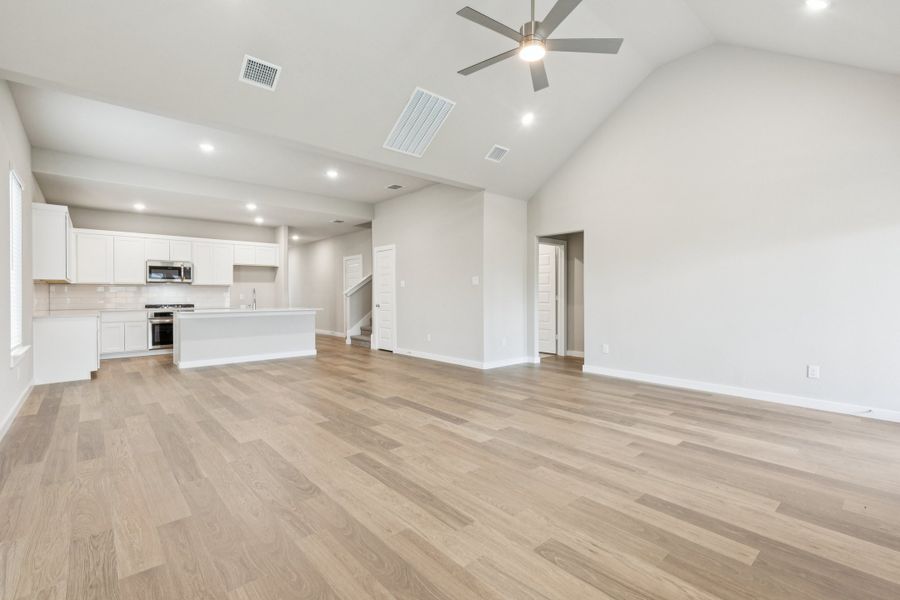 First Floor in the Stanley II home plan by Trophy Signature Homes – REPRESENTATIVE PHOTO