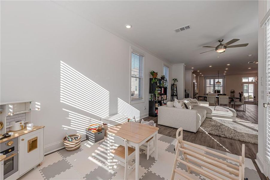 Furnished interior view inside a new home in , Suwanee (Image 24).