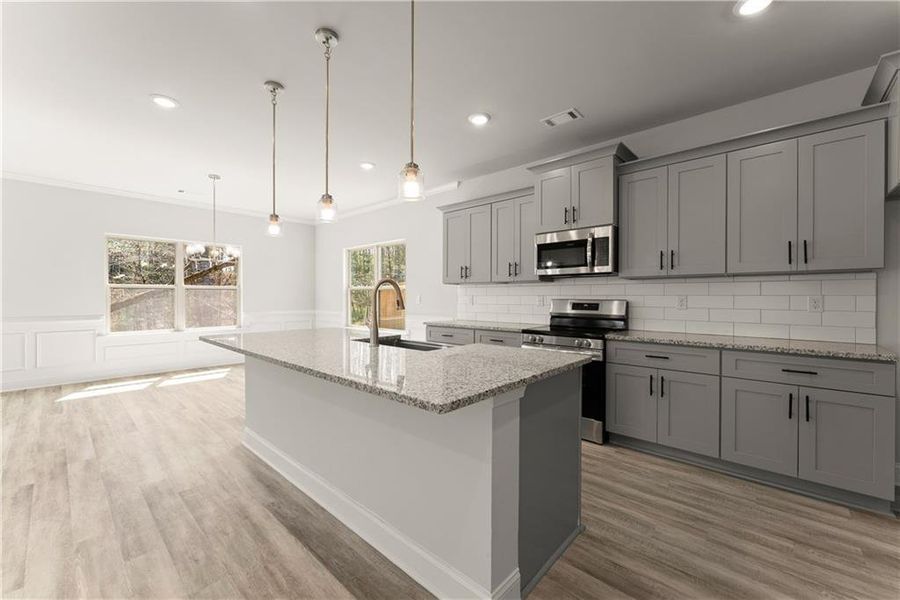 Furnished interior view inside a new home in Magnolia Villas, Cornelia (Image 13).