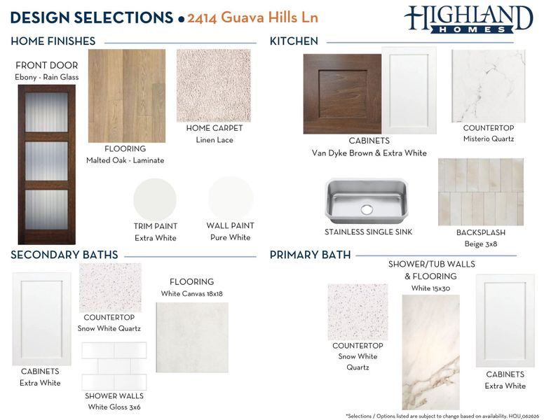 Sample of building materials used in homes in Pomona, Manvel (Image 45). Sample of building materials used in homes in Pomona, Manvel (Image 45).
