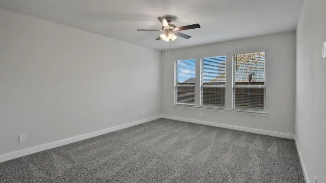 Representative unfurnished interior of a home built from the Englewood by D.R. Horton in White Rock Trail Addition, Dallas (Image 16). Representative unfurnished interior of a home built from the Englewood by D.R. Horton in White Rock Trail Addition, Dallas (Image 16).