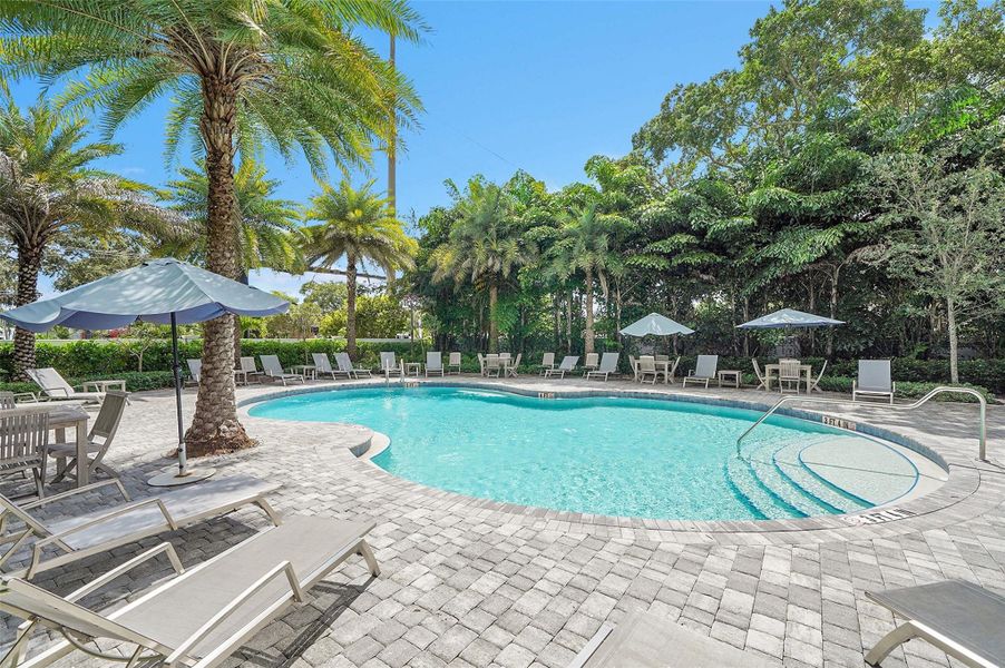 Beautiful community pool area.