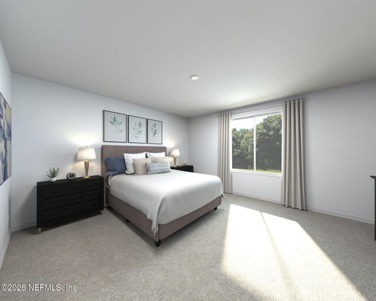 Furnished interior view inside a new home in Azalea Creek, Jacksonville (Image 7).