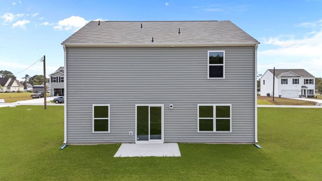 Exterior details and patio area of a home in Hunter Hill, Rocky Mount (Image 23).