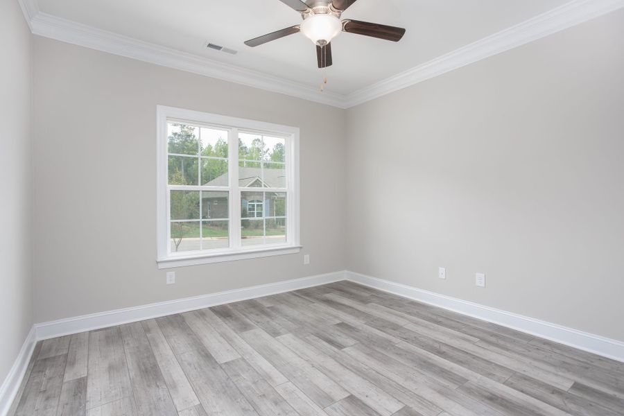 Representative unfurnished interior of a home built from the Kingston by Keystone Homes NC in Weybridge, Burlington (Image 20).