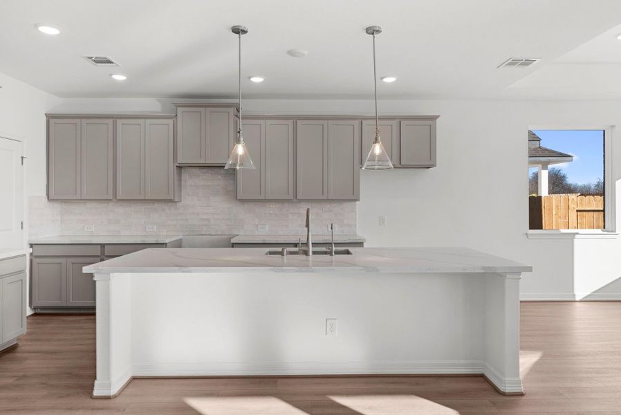 Furnished interior view inside a new home in Westland Ranch, League City (Image 7).