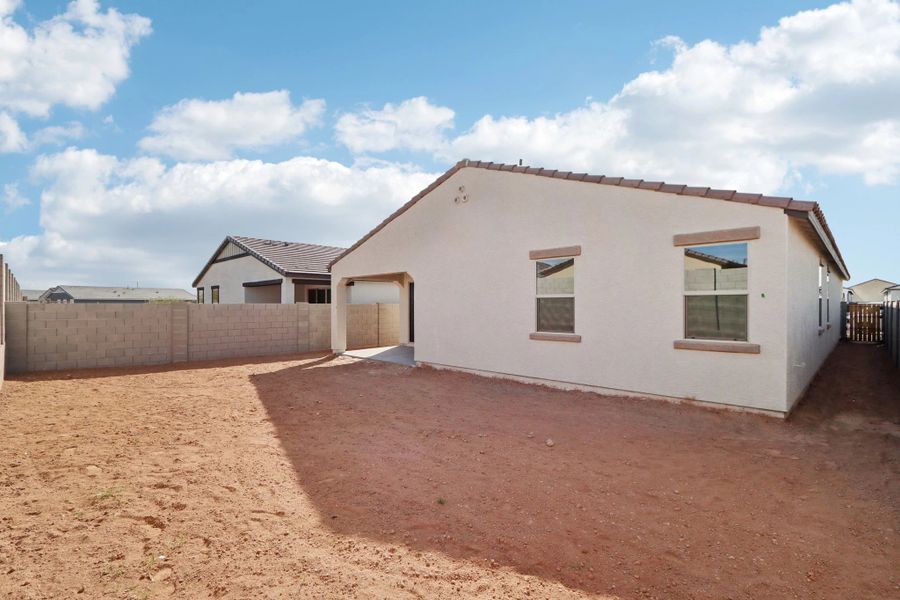 Back of home and lot