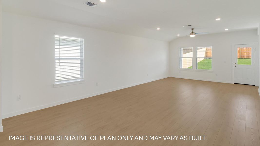 Spacious, unfurnished interior of a new home in Trails at Wildhorse, Austin (Image 7).