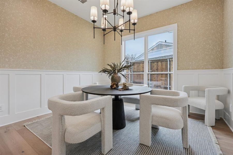 Furnished interior view inside a new home in , Dallas (Image 31).