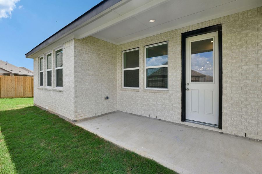 Enjoy the outdoors on the covered patio