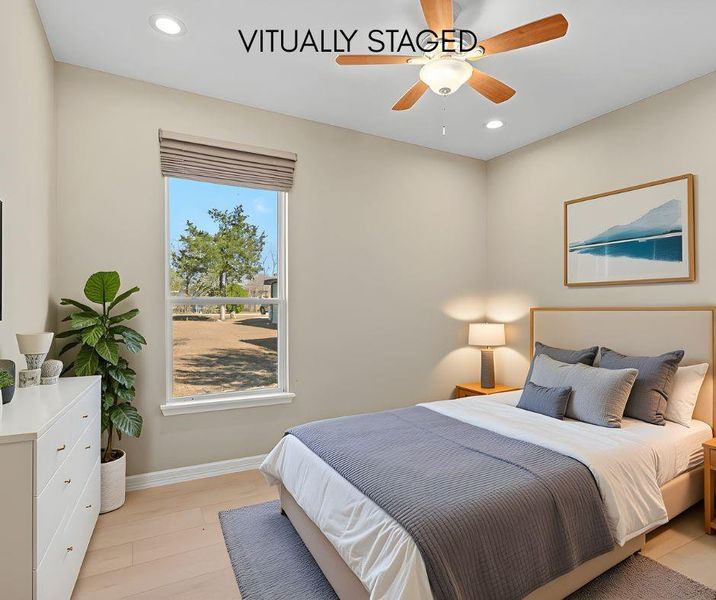 Virtually staged to highlight how this space can be furnished and enjoyed.