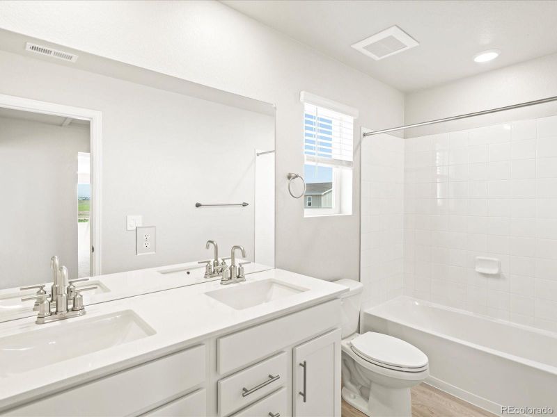 Furnished interior view inside a new home in Revere at Johnstown, Johnstown (Image 15). Furnished interior view inside a new home in Revere at Johnstown, Johnstown (Image 15).