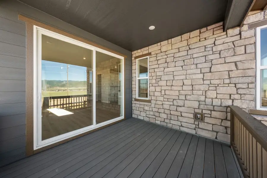 Exterior details and patio area of a home in Trumark Homes at Sterling Ranch, Littleton (Image 3).