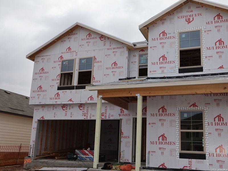 In-progress construction of a new home in Agave, San Antonio, TX (Image 35).