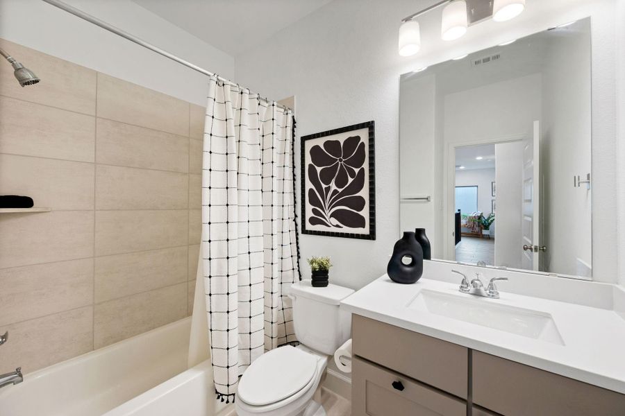 Furnished interior view inside a new home in The Highlands, Porter (Image 31).