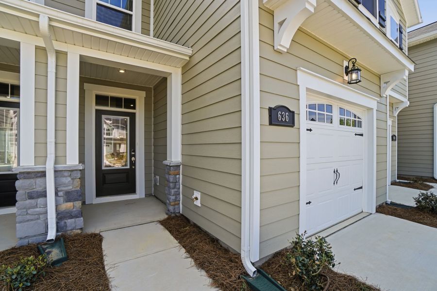 Exterior details and patio area of a home in Arbor Chase, Clover (Image 3). Exterior details and patio area of a home in Arbor Chase, Clover (Image 3).